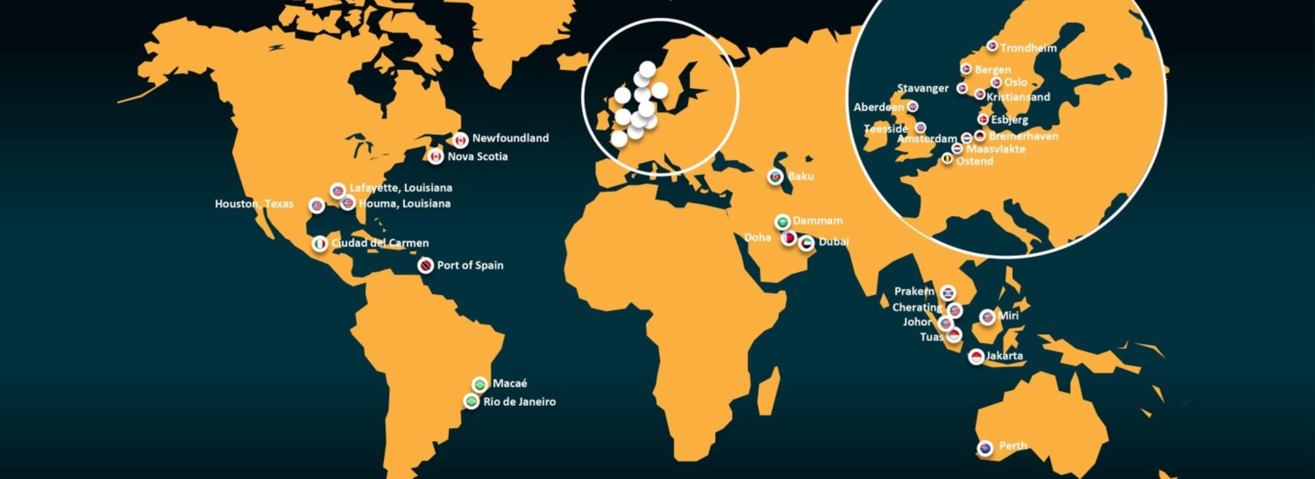 Map Of RON Locations