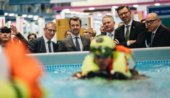 A royal safety training demonstration at WindEurope Offshore 2019